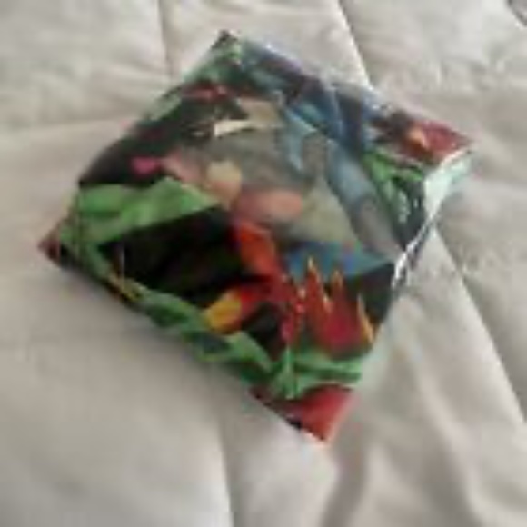 Vtg TOUCAN DANCE Fast Lane Hawaiian Shirt Tropical Bright Mens Medium Sharkys - Picture 11 of 12